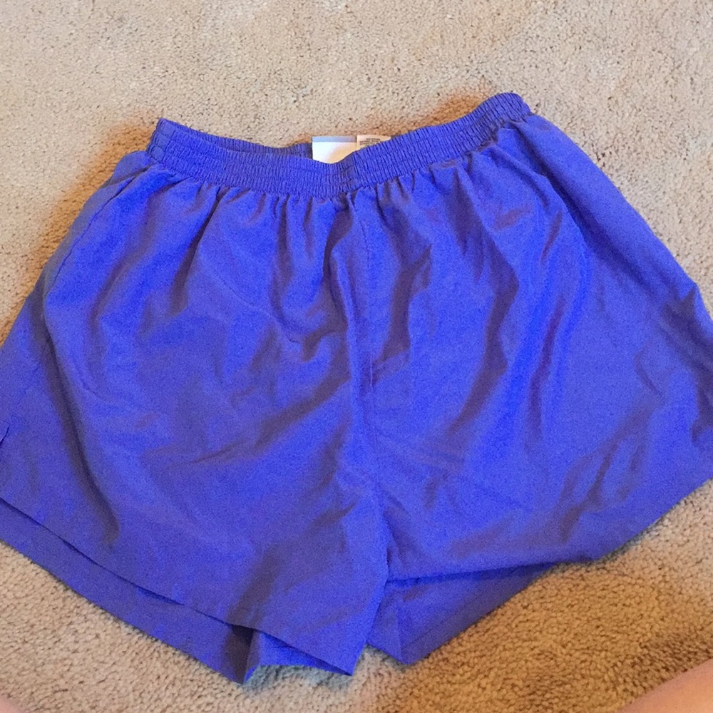 Purple gym shorts!